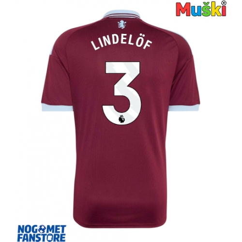 Aston Villa Victor Lindelof #3 Domaci Dres 2026-27 Kratak Rukav